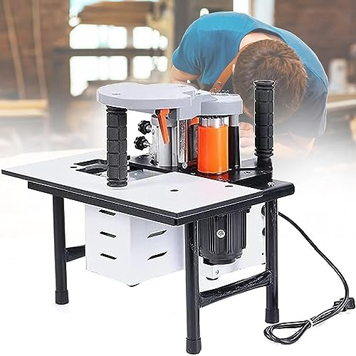 NOGRAX Tragbare Kantenanleimmaschine Edge Bander Holzbearbeitung KantenanleimmaschineDoppelseitiges Kleben Breite 5-60mm Dicke 0,3-3mm für PVC Holzbearbeitung Kantenanleimmaschine