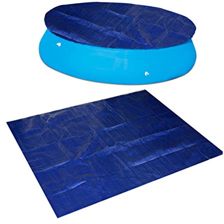 Amosfun Poolabdeckplane Regenfeste Und Staubdichte Matte Für Aufstell Planschbecken rutschfest Installieren Zubehör Für Garten Und Camping