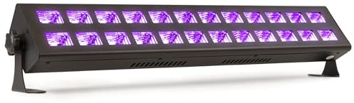BeamZ BUV2123 Schwarzlichtlampe, Schwarzlicht Lampe 50 cm, Schwarzlicht Party Bar mit 24 x 3 Watt LEDs, UV Licht LED Bar, UV Strahler, Deckenstrahler, Blacklight, Discolicht Partylicht