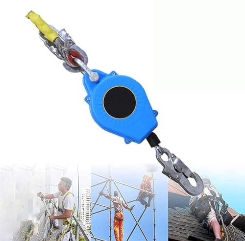 Protezione anticaduta Cavo di sicurezza retrattile automatico, Blocco anticaduta Bobina inerziale Dispositivo di sicurezza for altezza Limitatore di caduta personale Dispositivo di ritenuta caduta for
