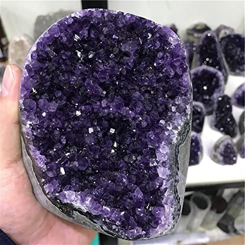 Natursteine, natürlicher Kristall, 1 Stück, natürlicher Amethyst-Stein, Geode-Kristall-Cluster, Heimdekoration, Rohquarz, Mineralien, echter Uruguay-Amethyst, spiritueller Reiki-Kraftstein, Kristall N