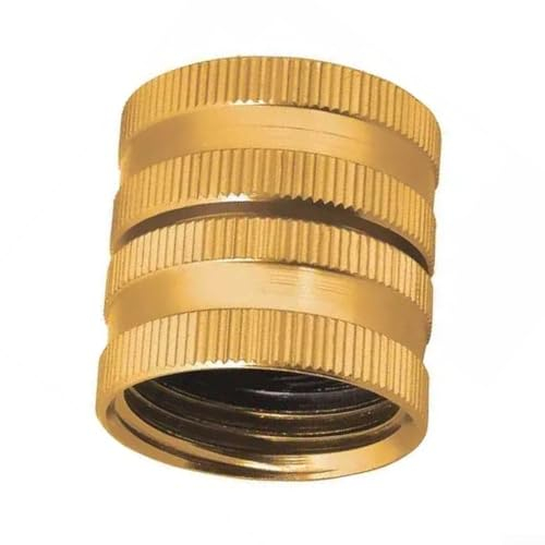 Adaptateur de tuyau d'arrosage en métal, double raccord femelle, pour connexion pivotante, conçu pour 2 extrémités de tuyau d'arrosage mâles