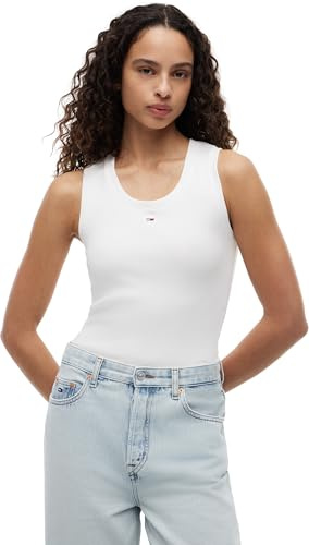 Tommy Jeans Damen Tank Top Essential Rib Slim Fit