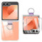 AFENGBOX for Samsung Galaxy Z Flip 6 Case, Slim Hard PC Shockproof Anti-Scratch Protective Phone Cover for Galaxy Z Flip 6 5G, Clear with Ring & Tempered Glass Screen Protector