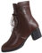 Generico Stivali da Donna Bassi, Stivaletti da Donna Vintage con Tacco, Scarponcini Classici Stivaletto Corti Morbidi Stivali Chelsea Donna Casual Stivali Texani Donna