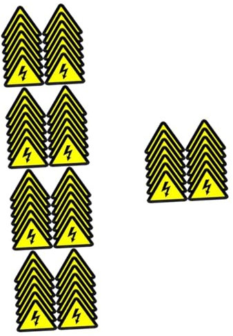 STOBOK 150stücke Elektrische Warnaufkleber Für Gefahr Durch Stromschläge Selbstklebende Sicherheitskennzeichnungen Für Innen Und Außenbereiche Leicht Anzubringen Für Elektrische