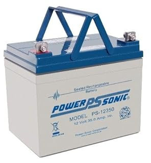 2 x Power Sonic 12V 35Ah Mobility Scooter Batteries.12 months warranty