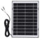 Eawfgtuw Solar Panel Charger for Ring Video Doorbell 4/3/3 Plus/2, 10W Waterproof Security Camera Power Supply with 360° Rotating Bracket, 5V 1A Efficient Charging, 300cm Cable(Black)