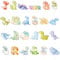 48 Pcs Dinosaur Baby Cake Decorations Featured Dinosaur Cupcake Toppers, Dinosaur Baby Shower Decorations, Dinosaur Cake Topper, Dinosaur Cake Decorations Supplies for Dinosaur Party Theme Events