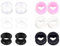 Uwiyo 6 Paar Silikon Flesh Tunnel Set, 3-20mm Extra Soft Silikon Ohr Tunnel Plug Double Flared Ohr Expander Ohrplugs Ohr Piercing Schmuck für Männer Frauen, Mehrfarbig (Herz, 4mm)