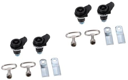 Angoily 4sätze Sicherheits-schrank- Mit Drehriegel Zinklegierung Für Schränke Elektronikschränke Und Geldkassetten Nicht Schlüsselbehaltend Rostbeständig Langlebig