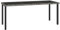 WKIEQACO Outdoor-Tische, Garten-Esstisch, grau, 180 x 70 x 73 cm, Polyrattan