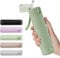 Exllena Petite Gourde Isotherme 270ml avec Paille à Ouverture Une Main, Mini Bouteille Isotherme Anti-Fuites & Design Ultra-Compact, Idéale pour le Sport, Bureau ou En Voiture(Violet Rosé)