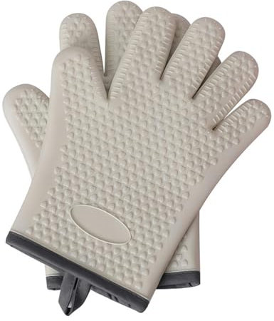 CYQDMDSM Gants Four Mitts Résistant À La Chaleur Griller Gilts Imperproping Kitchen Tantts Oven Now with Eight-Gris