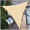 ZHJSHOU Toldo Vela Triangular Impermeable 1x1x1m con Anillas D – 95% Protección UV para Terraza, Jardín y Balcón,180g/m² Velas de Sombra Exterior Resistentes al Agua con Cuerdas