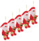 HOLIDYOYO 5stücke Teiliges Weihnachtsbaum-anhänger Aus Handgefertigte Ornamente Für Festliche Dekoration Für Baum Fenster Und Party Weihnachtsmann-Design Rot