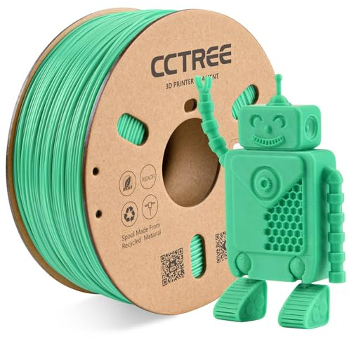 CCTREE ABS+ Filament 1.75mm, Dimensional Accuracy +/- 0.03mm, 1KG Spool (2.2 LBS), Strong, Durable, Heat Resistance, Excellent Toughness 3D Drucker Filament ABS Plus, Teal