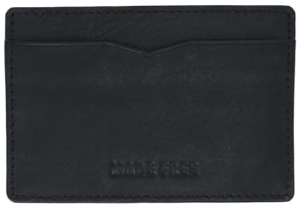 Made Free Leather Card Wallet, Black