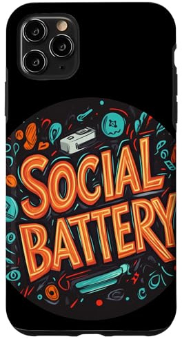 Erstaunliche Social Battery Speech Hülle für iPhone 11 Pro Max