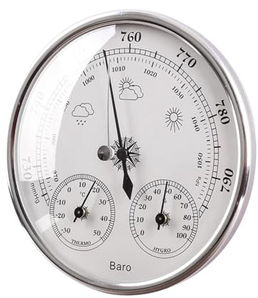 Baoblaze 3-in-1-/Thermometer: Leicht, kompakt und tragbar – ideal für Zuhause. Temperaturanzeige, Hygrometer und traditionelle Wetterstation.