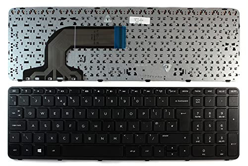 Keyboards4Laptops Reino Unido Marco Negro Negro Windows 8 Teclado de Repuesto para Ordenador portátil Compatible con HP Pavilion 15-N014SS