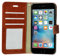 GAPlus iPhone 6 6S Case - Premium Wallet Leather Flip Case Cover For iPhone 6 6S With [Card Holder] [Magnetic Closure] (Brown)