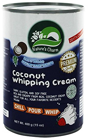Natures Charm Coconut Whipping Cream, 400 ml, Pack of 2