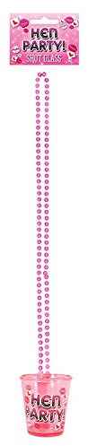 18 x Hen Party Pink Shot Glasses - Hen Night Party Supplies