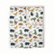Little Unicorn - Premium 100% Baumwoll-Musselin Kinderdecke - atmungsaktive Steppdecke - Spieldecke- handgemalte Designs - 150 x 180 cm (Dino Friends)