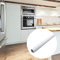 JOYFULBID White PVC Back Sticky Self Adhesive Kitchen Wallpaper Rolls Stickers for Cupboard Furniture Wardrobe Door Cover-60CMX10M (White)