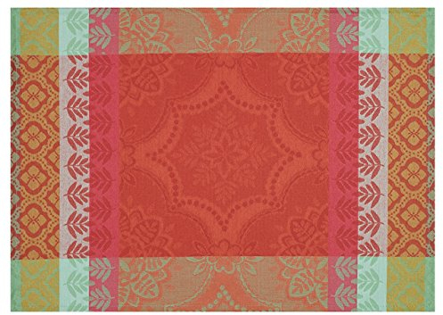 Le Jacquard Francais 23518 (2er Set) Beschichtetes Platzset Bastide Poivron 52 x 38 cm Baumwolle