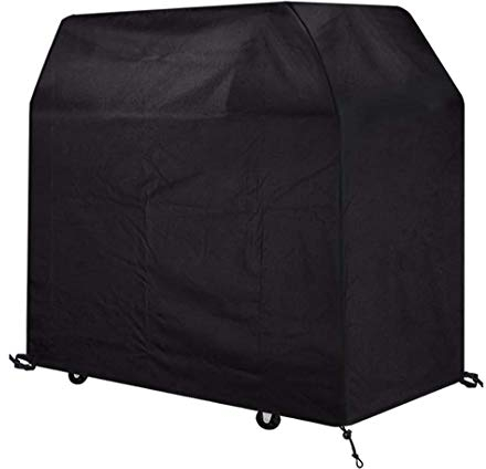 SanGlory Funda de Barbacoa, Impermeable Cubierta de Barbacoa, Cubierta BBQ de Parrilla 420D Oxford Protector para Parrilla, Exterior Funda para Barbacoa de Gas - Negro, 105x49x102cm