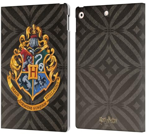 Head Case Designs Officially Licensed Harry Potter Hogwarts Crest Prisoner Of Azkaban I Leather Wallet Case Compatible With Apple iPad 10.2 2019/2020/2021