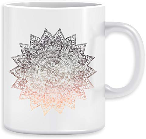 Bohemien Hygge Mandala Kaffeebecher Becher Tassen Ceramic Mug Cup