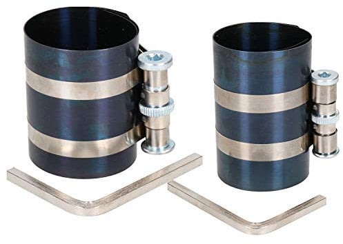 AB Tools 3” + 4” Piston Ring Compressors 50mm – 175mm Stainless Steel Clamp 2pc Set