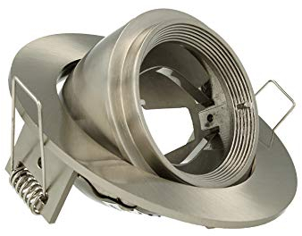 LEDLUX Snooker LED-Scheinwerfer GU10 MR16 Einbau-verstellbare 90-Grad-Runde mit Ring 90-mm-Loch mit asymmetrischer Beleuchtung