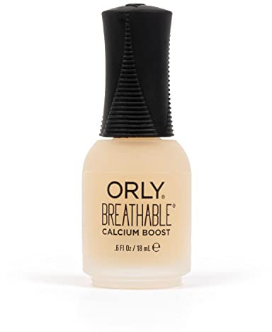 ORLY Breathable Calcium Boost | Nourishes Dry, Damaged And Thin Nails | Prevents Nail Breakage, Chipping Or Peeling | Restores Natural Shine (18Ml)