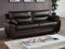 Vente-unique-Sofa 3-Sitzer - Kunstleder - Braun - Manoa