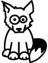 Stemplino® Midistempel - Motiv: Funda Fuchs - 18mm Durchmesser - Holzstempel Kinder Stempel Bullet Journal Stempel mit Fuchs Motiv Fuchs Stempel