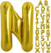 TONIFUL 40 Zoll große Goldfarbene N Buchstabe Ballons Jumbo Helium Ballons, Folie Mylar Big Alphabet Ballons für Geburtstagsfeier Jubiläum Valentinstag Zubehör Dekorationen
