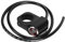 Interruttore Manubrio Moto, 12V 25 MM 0,98 Pollici Impermeabile Acciaio Inossidabile Faretti a LED Interruttore a Manubrio Nero per Moto, Quad