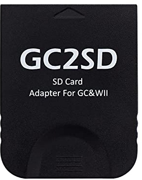 AreMe GC2SD Micro SD Card Adapter TF Card Reader for Gamecube Wii Console (Black)