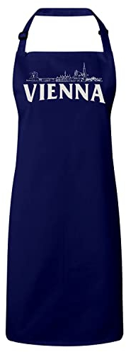 Fabulous Premium-Küchenschürze Navy Vienna Minimalist Wien Reisen Österreich Mozart