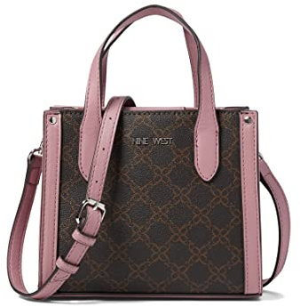 Nine West Candance Mini Tote Crossbody, Braunes Logo, mehrfarbig, Einheitsgröße
