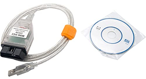 Baceyong Outil de diagnostic OBD2 pour voiture - 1,5 m - Mini VCI J2534 - Câble de lecteur de code - VCI V13.00.022 - Lecteur de code d'erreur - 16 broches - Câble Techstream TIS avec CD/logiciel