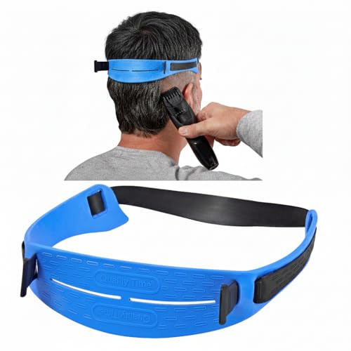 Quality Time Fade Guide & Neck Hair Template Adjustable Hands Free DIY Haircut Tool for Fade, Taper and Buzz Hair Trimming and Clipping Made in USA Patent Pending