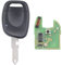 Schlüssel Fernbedienung Autoschlüssel Funkschlüssel 1 Tasten Sendeeinheit 433Mhz Sender für PCF7946 ID46 Chip mit elektronische Karte Transponder Gehäuse Fräsen Batterie für Clio 2 Kangoo