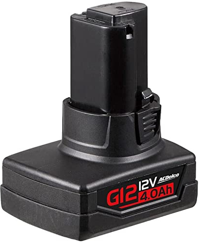 ACDelco AB1225LA-2 G12 Lithium-Ion 12V (10.8V) 4.0Ah Power Tool Battery Pack | Rechargeable Battery For ACDelco Power Tools, Compatible With Any G12 Series Tool