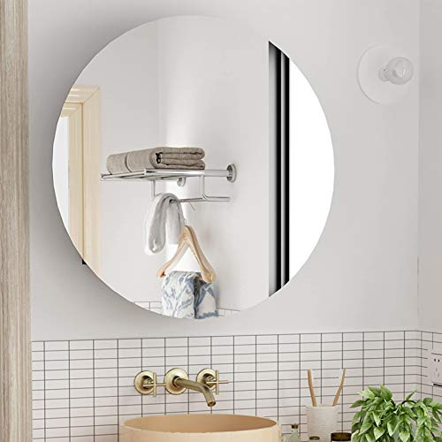 Badspiegel Spiegel Schrank Holz Rund Spiegel Schrank Haus Wohnzimmer Badezimmer Wand montiert Spiegel Toilettenartikel Lagerschrank