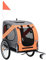 INLIFE Hunde-Fahrradanhänger Orange und Grau,11kg,91764